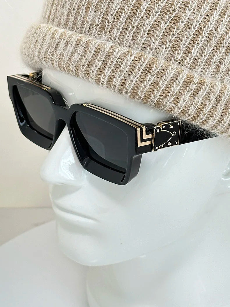 Millionaire Square Sunglasses For Men Retro Sunscreen Sunglasses Women Trendy And Fashionable Vintage Fashion Glasses Zonnebril