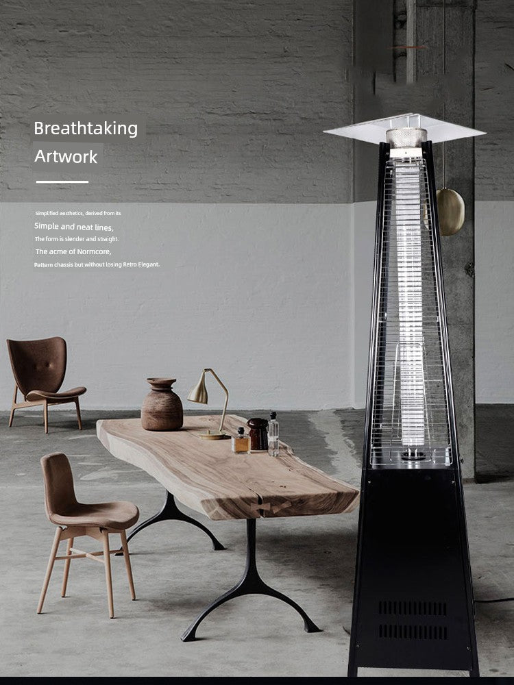 Commercial Landscape Real Fire Tower-Shaped Courtyard Gas Heater