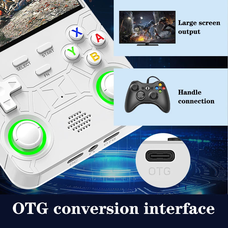 R36 ultra retro handheld game console 4.0 inch open-source Linux system portable video player handheld game console R36ultra