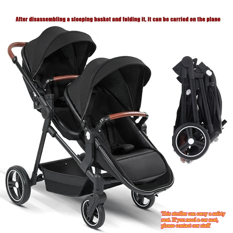 A Foldable, Multifunctional Stroller That Can Be Carried on An Airplane. It Can Be Disassembled Into A Lightweight Baby Bike.