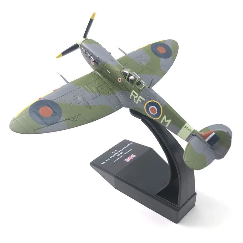 JASON TUTU 1/72 Scale Spitfire Fighter Diecast Metal Military Aircraft Model Collection Drop Shipping