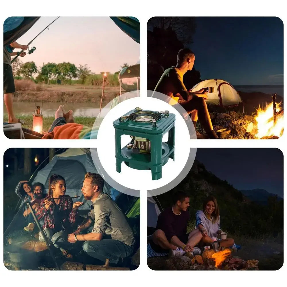 Camping Wind Proof Gas Burner Outdoor Heating Stove Gas Stove Portable Propane Heater Strong Fire Stove Heater Picnic Tourist