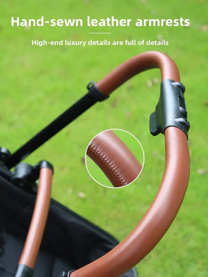 A Foldable, Multifunctional Stroller That Can Be Carried on An Airplane. It Can Be Disassembled Into A Lightweight Baby Bike.