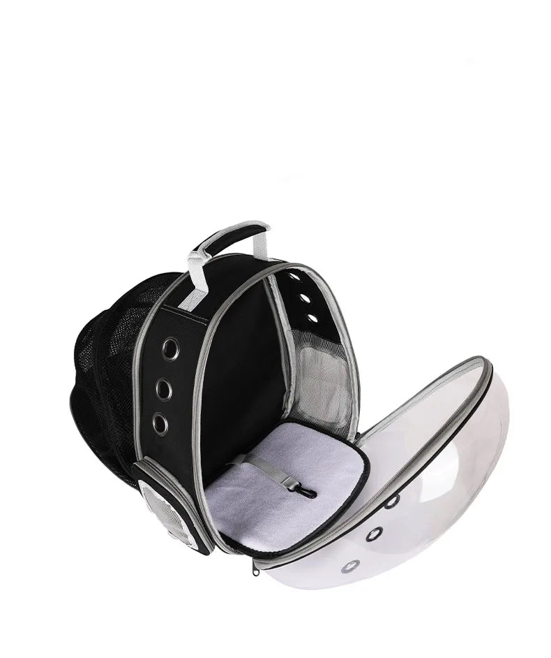 Cat Carrier Bag Breathable Pet Backpack Expansion Bag Outside Portable Transparent Space Capsule Carrier Bag For Small Dog Cats