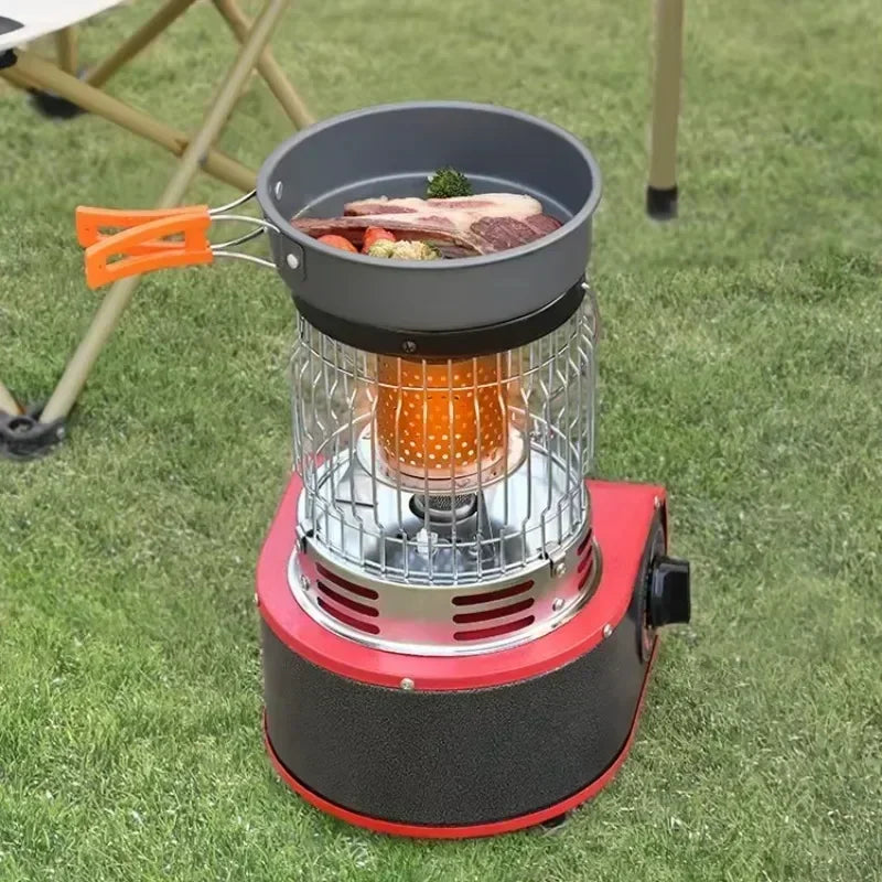 Portable Gas Heater for Outdoor Camping Gas Stove Windproof Tourist Gas Burner Tent Stoves Heater Picnic BBQ Cooking Gas Stove