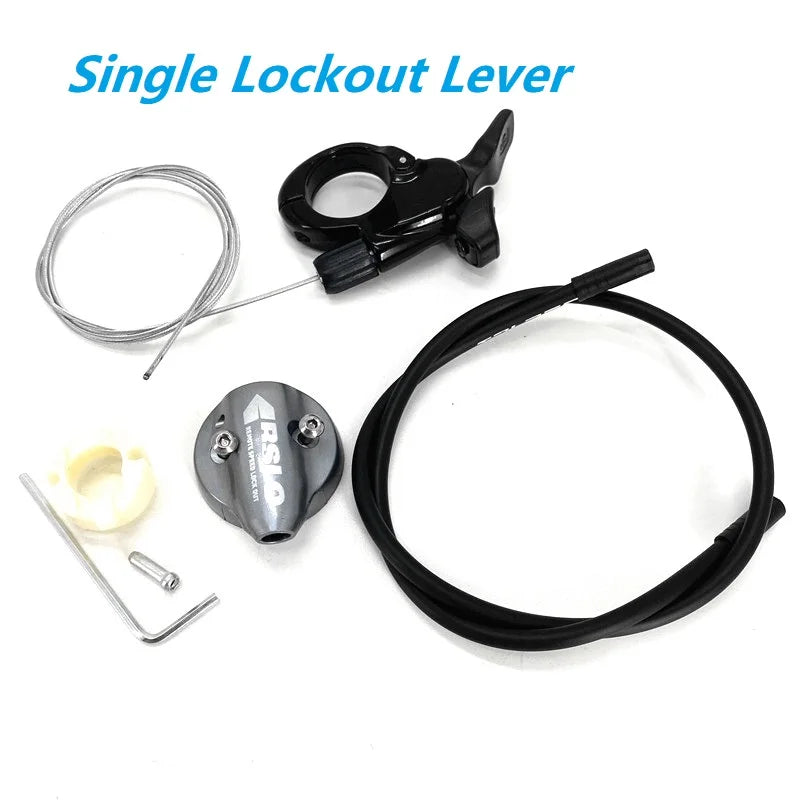 For SR SUNTOUR XCR 27.5" 26" Front Fork Cartridge Remote Lockout Damping Rod Control Lock Out Handlebar Lever 22.2mm FUN015-06