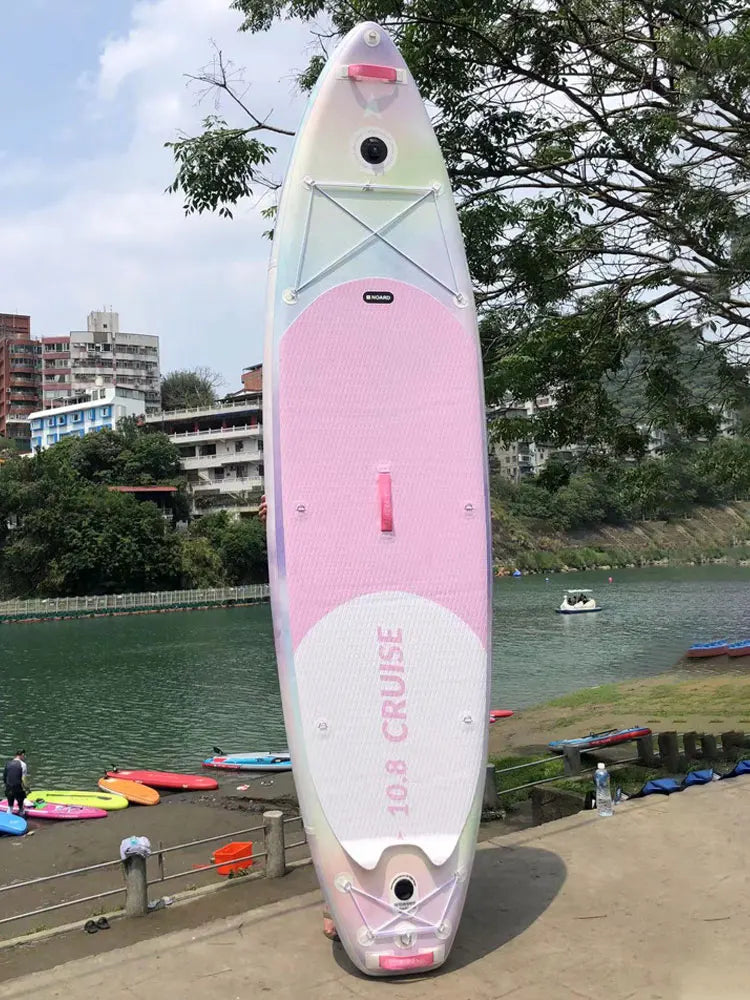 TOURUS  blue wood double layers sup boards melting inflatable stable stand up paddle board 11feet 33inch