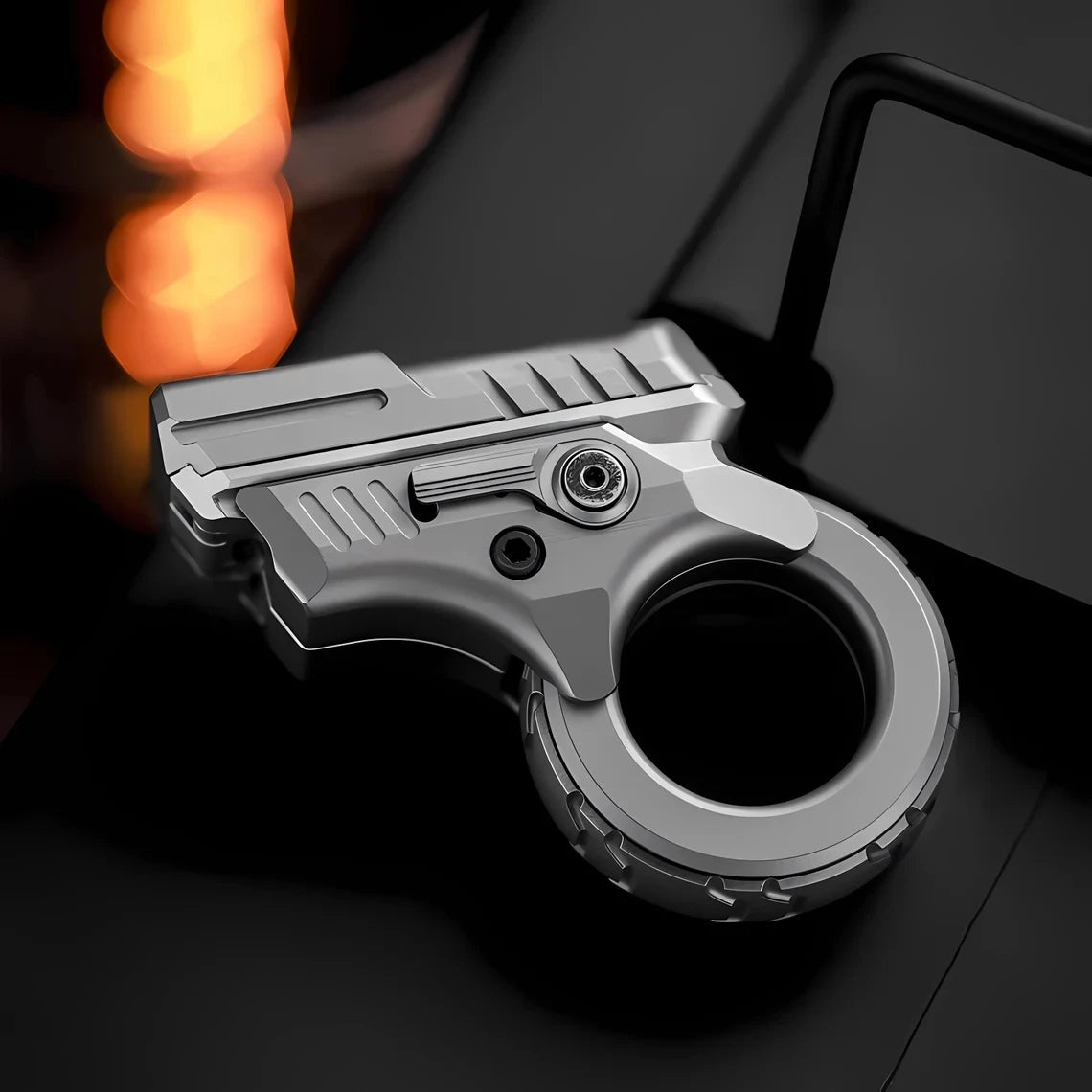 AZu Fidget Slider Toys EDC Alloy Zoom Ratchet Wheel Gyro Fidgeting Hand Fidget Spinner Anti Stress Sensory Toys