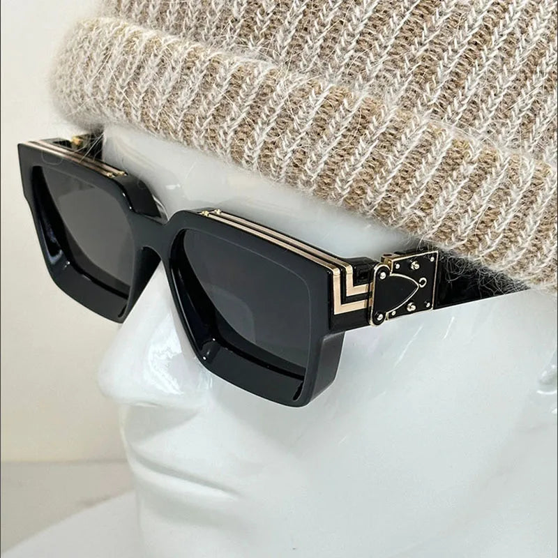 Millionaire Square Sunglasses For Men Retro Sunscreen Sunglasses Women Trendy And Fashionable Vintage Fashion Glasses Zonnebril