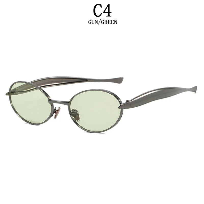 2025 Oval Sunglasses Women Trendy Steampunk Fashion Glasses Luxury Vintage Sunglass Men Lunette Soleil Femme Sunglasses For Men