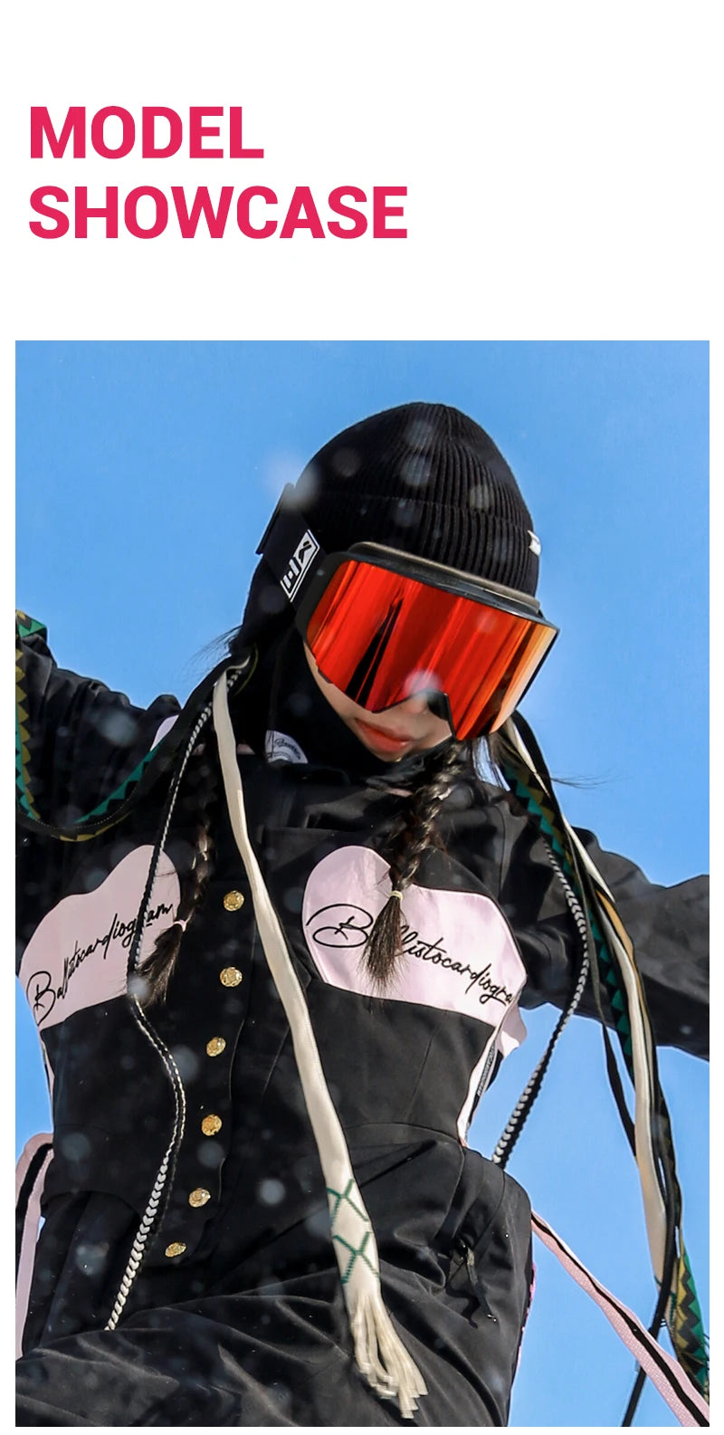 KAPVOE Ski Goggles Magnetic Double-Layer Anti-Fog Impact-Resistant Lenses Suitable for Male Female Teenagers UV400 Protection