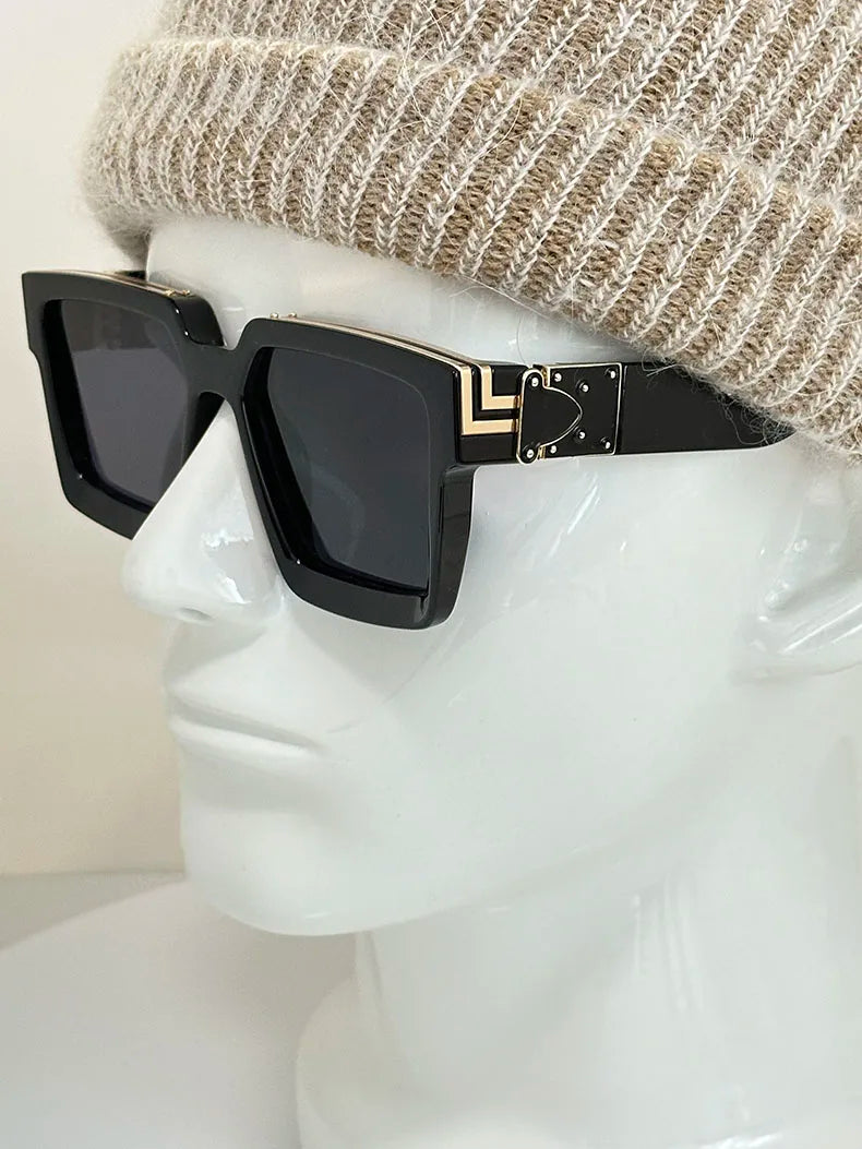 Millionaire Square Sunglasses For Men Retro Sunscreen Sunglasses Women Trendy And Fashionable Vintage Fashion Glasses Zonnebril