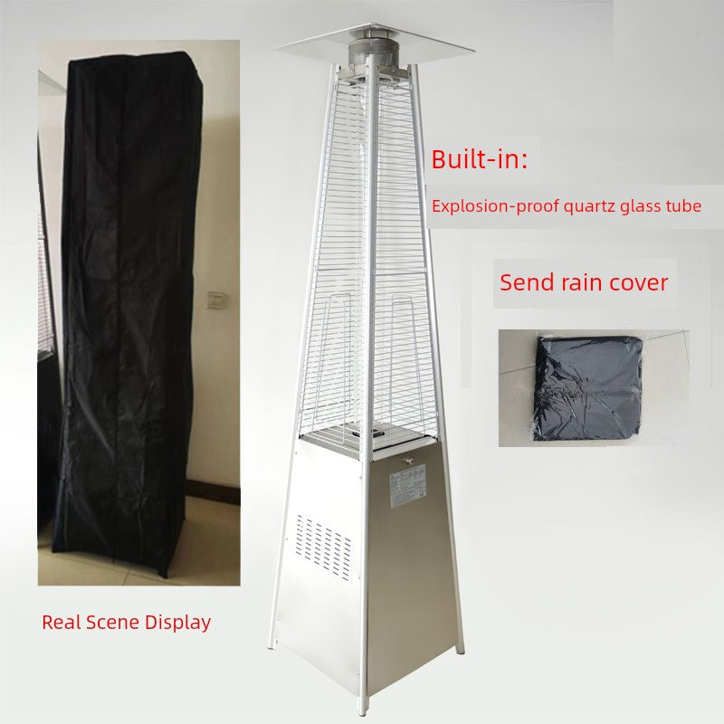 Commercial Landscape Real Fire Tower-Shaped Courtyard Gas Heater