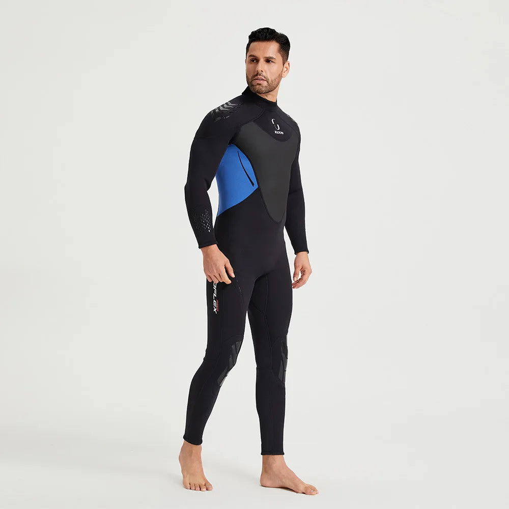 Wetsuit for Men Women 3mm Wetsuits Full Body Back Zip Keep Warm in Cold Water for Scuba Surfing Swimming Diving Snorkeling