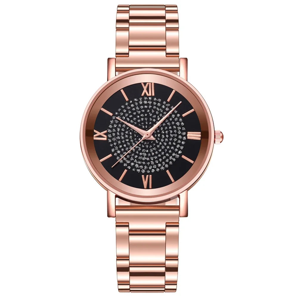 Vintage Luxury Women Watch Female Quartz Wristwatch Stainless Steel Dial Casual 2024 New Fashion Bracelet Ladies Girls Clock