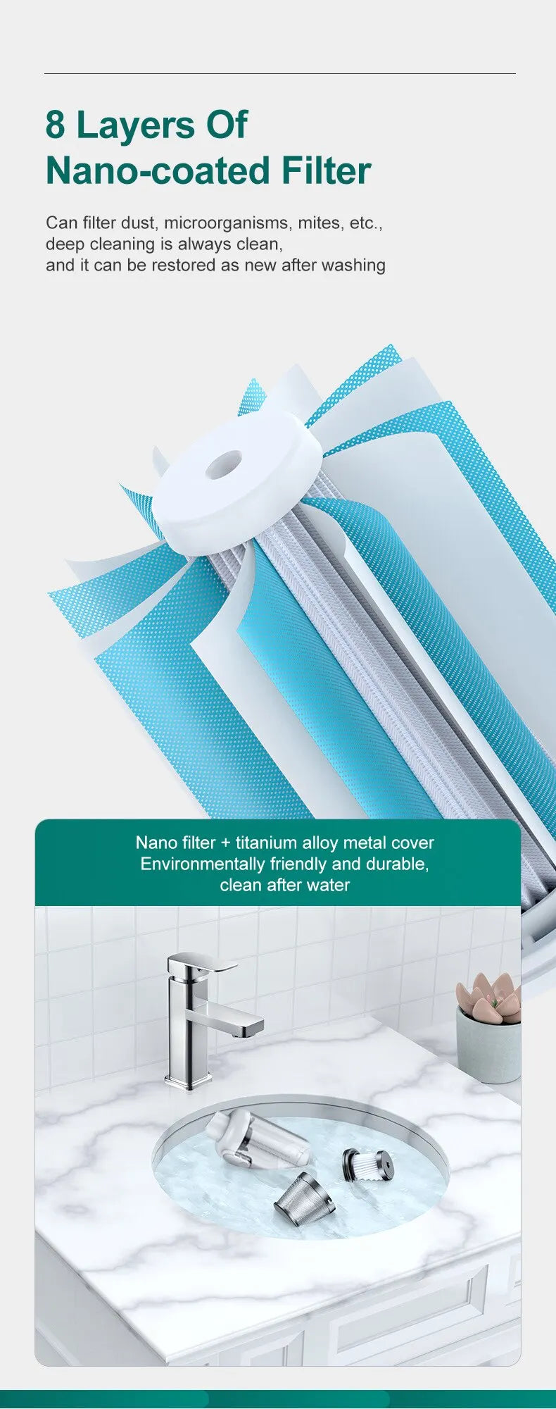 Multifunctional Handheld Vacuum Cleaner Powerful Suction 15000pa Filter Wireless Vacuum Cleaner for Pet hair Floor Household