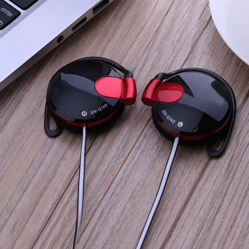 Earphones With Microphone ,Stereo Mp4 Ear Hanging Game Sports Earhook Earphones For Shini Sn-140 Flat Cable 3.5mm Universal