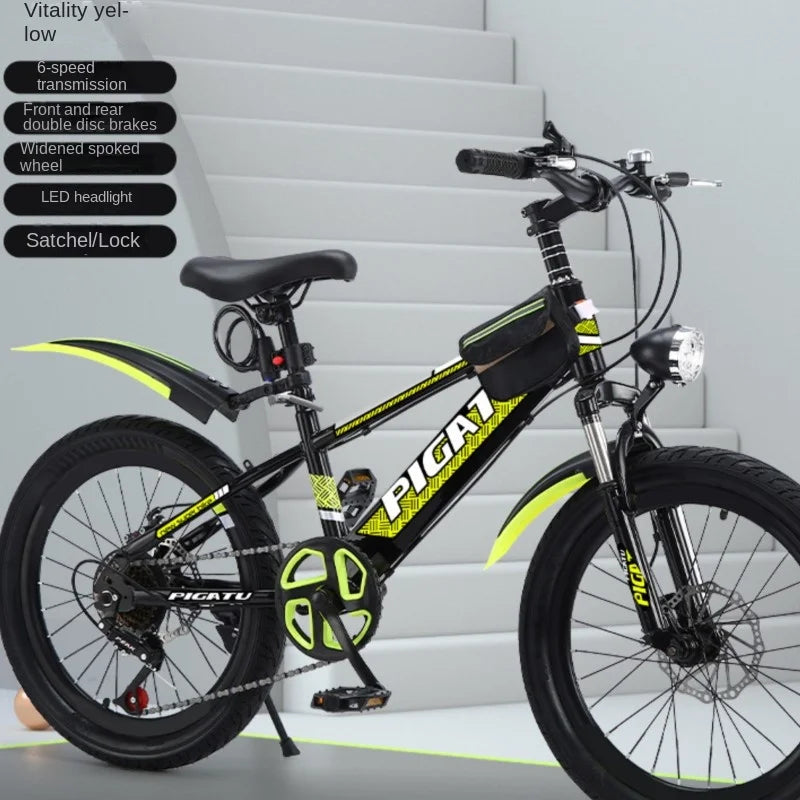Chase Children's Bicycle 6-12 Years Old 7-speed Mountain Bike 18-24 Inch Elementary School Boy Girl Big Children's Bike