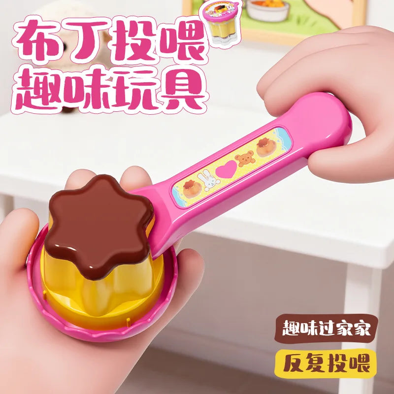 New Cute Children Feeding Series Toy Set Simulation Ice Cream / Pudding / Bento / Ramen Fun Play House Feeding Happy Game Toys