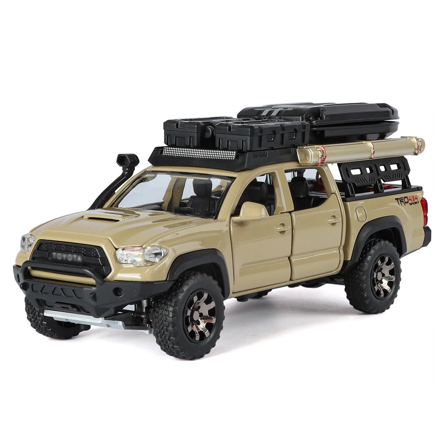 1/32 Tacoma Travel version Pickup Alloy Car Model Diecast Metal Off-Road Vehicles Car Model Sound Light Simulation Kids Toy Gift