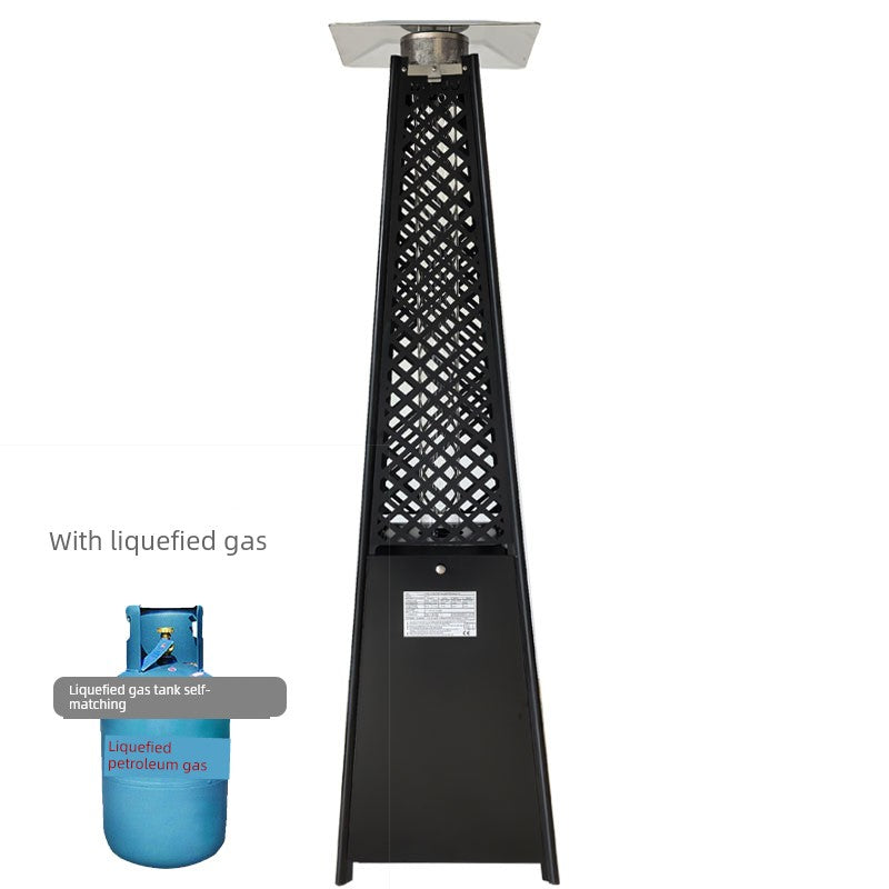 Commercial Landscape Real Fire Tower-Shaped Courtyard Gas Heater