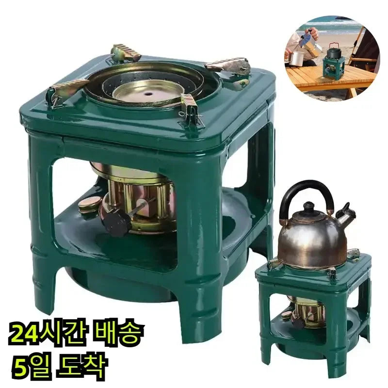 Camping Wind Proof Gas Burner Outdoor Heating Stove Gas Stove Portable Propane Heater Strong Fire Stove Heater Picnic Tourist