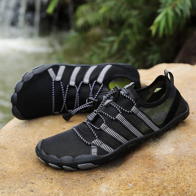 Green Water Shoes For Men Aqua Upstream Shoes New Breathable Mesh Beach Sandals Summer Sport Shoes Women Swimming Shoes Slippers