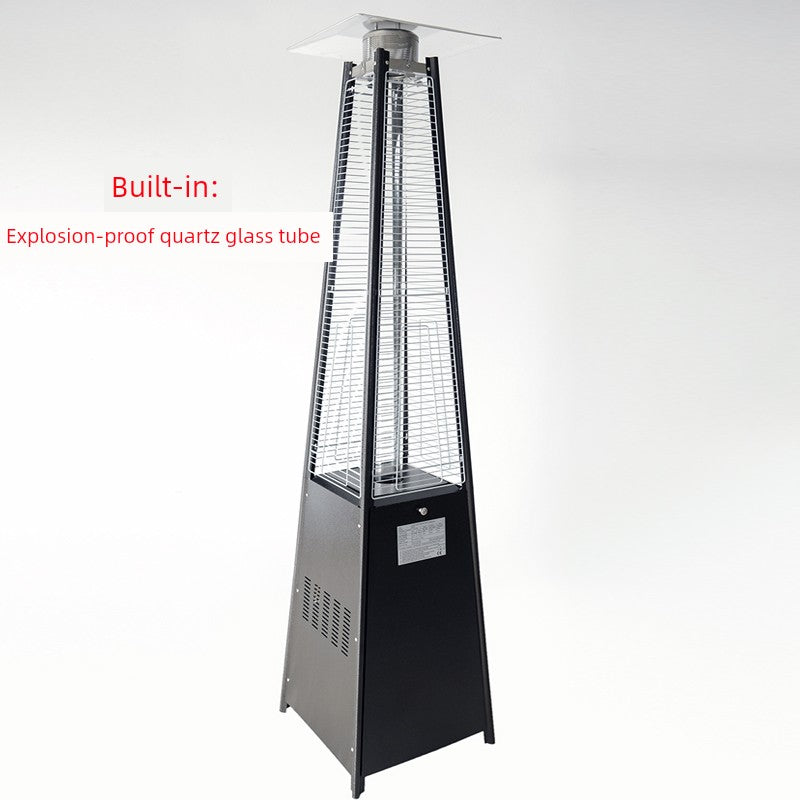 Commercial Landscape Real Fire Tower-Shaped Courtyard Gas Heater