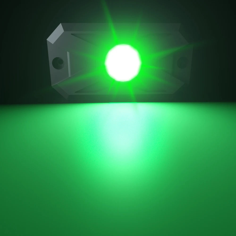 RGB LED Trail Rig Light Rock Lights 4/6/8 Pods Underglow App Remote Control Music Mode for Pickup ATV RZR UTV Chassis Lighting