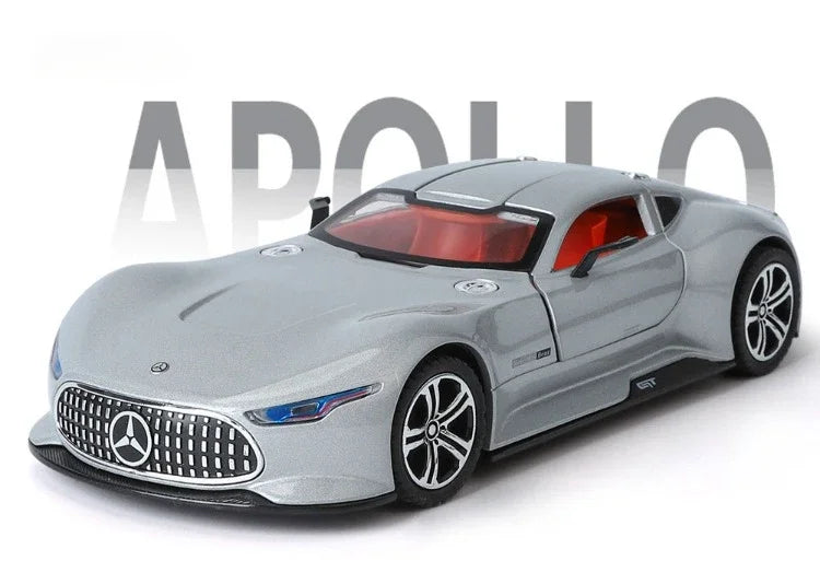 Simulation 1/24 Benz AMG Vision GT Alloy Car Model Metal Diecast Toy Vehicle Boy Birthday Gift Collection Home Decor Miniature