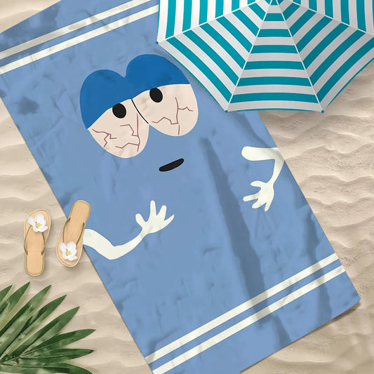 Cartoon Funny T-Towelie Towel Soft Pool Gift For Travel Gym Shower Camping Quick Dry Sports Large Beach Towel