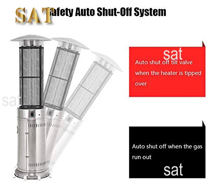 #For 2KW Flame Column Gas Patio Heater New Outdoor Patio Gas Heater
