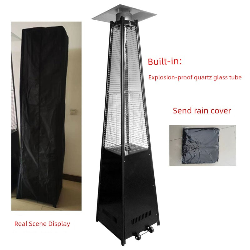 Commercial Landscape Real Fire Tower-Shaped Courtyard Gas Heater