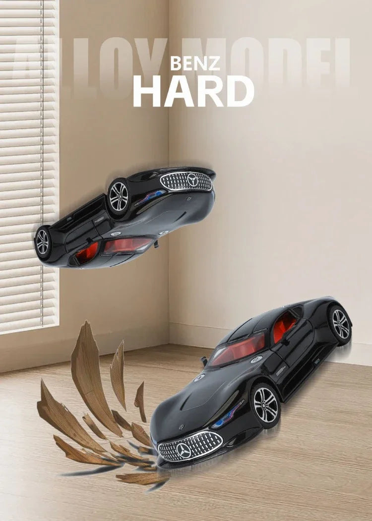 Simulation 1/24 Benz AMG Vision GT Alloy Car Model Metal Diecast Toy Vehicle Boy Birthday Gift Collection Home Decor Miniature