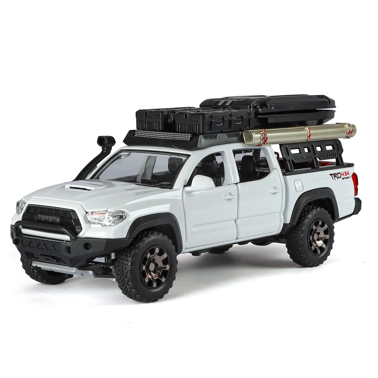 1/32 Tacoma Travel version Pickup Alloy Car Model Diecast Metal Off-Road Vehicles Car Model Sound Light Simulation Kids Toy Gift