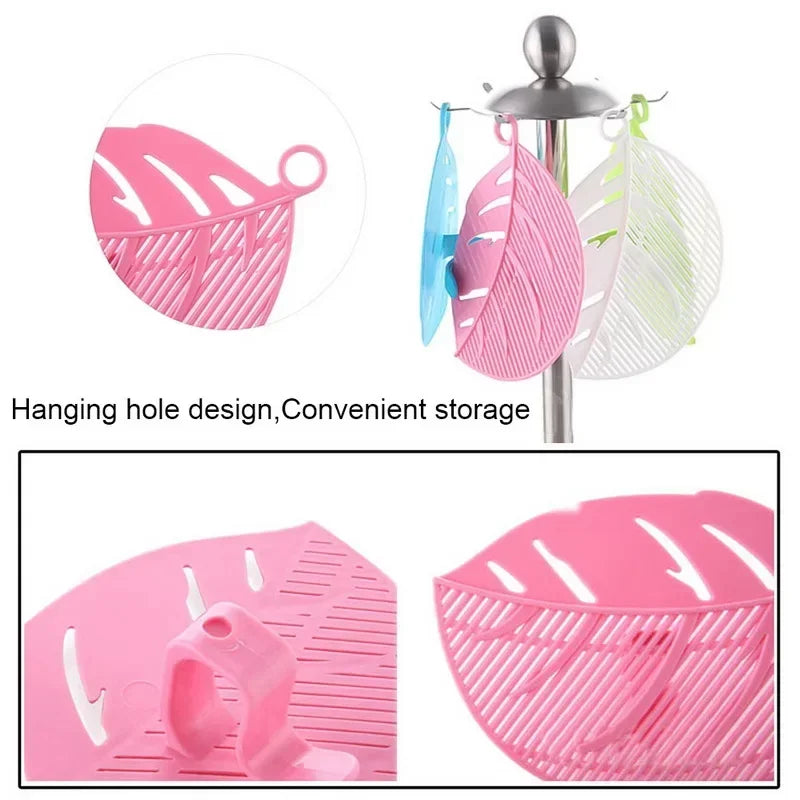 Kitchen Fruit Vegetable Cleaning Tool Leaf Shaped Rice Wash Gadget Noodles Spaghetti Beans Colanders Strainers Kitchen Tool