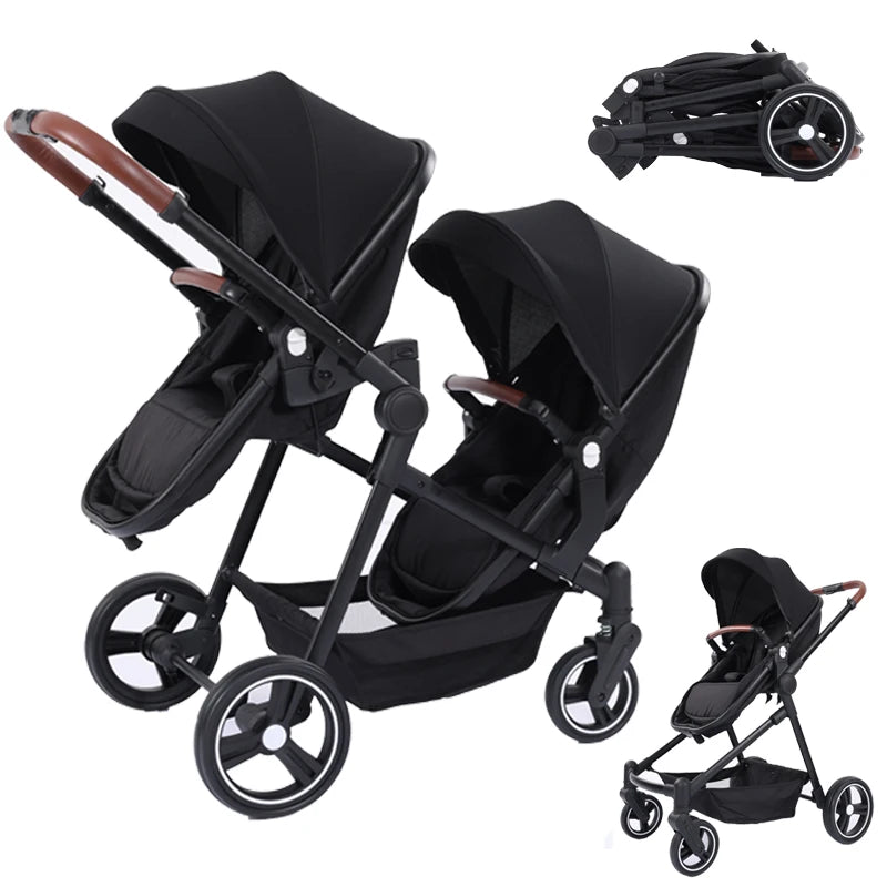 A Foldable, Multifunctional Stroller That Can Be Carried on An Airplane. It Can Be Disassembled Into A Lightweight Baby Bike.