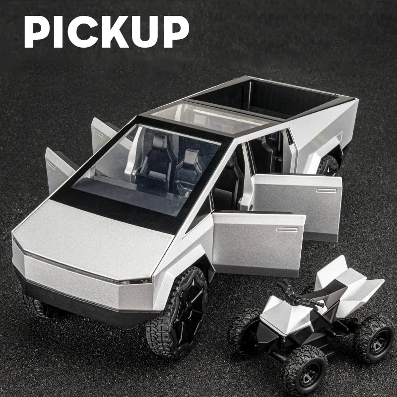 1:32 Cyber toy truck Car Model Alloy Car Die Cast Toy Car Model Sound and light Children's Toy Collectibles